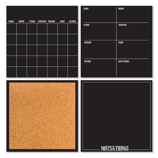 WallPops Black Dry Erase Calendar & Corkboard Set | 26" x 26" | Michaels®